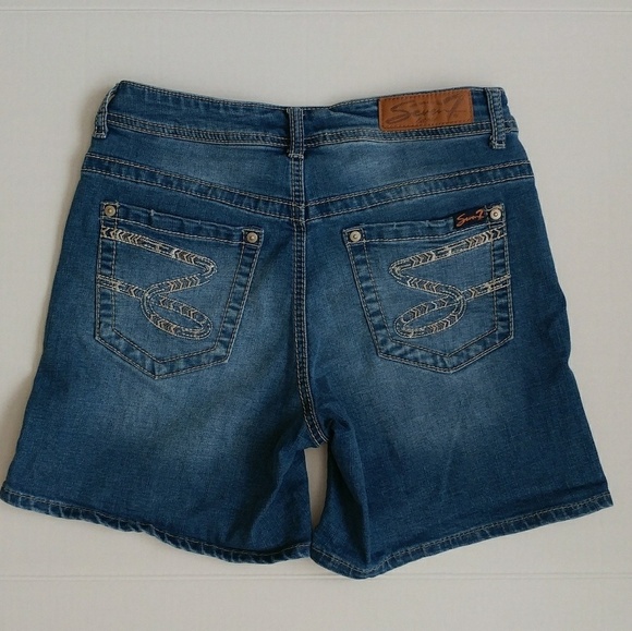 Seven7 Mid Rise Jean Shorts 90s 1990 - Picture 5 of 7